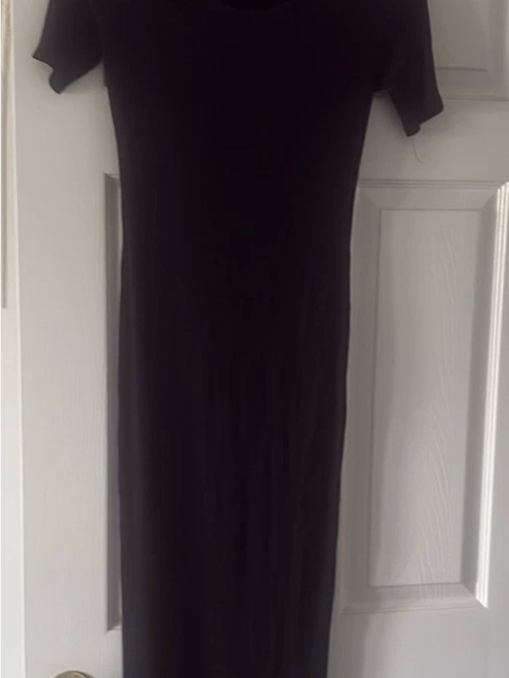 Aqua Black Short-Sleeve Maxi Dress- NEW NEVER WORN-
